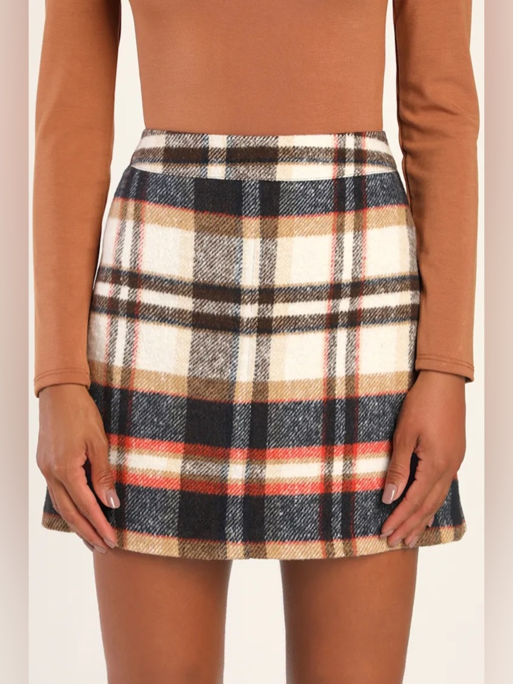 Plaid Mini Skirt